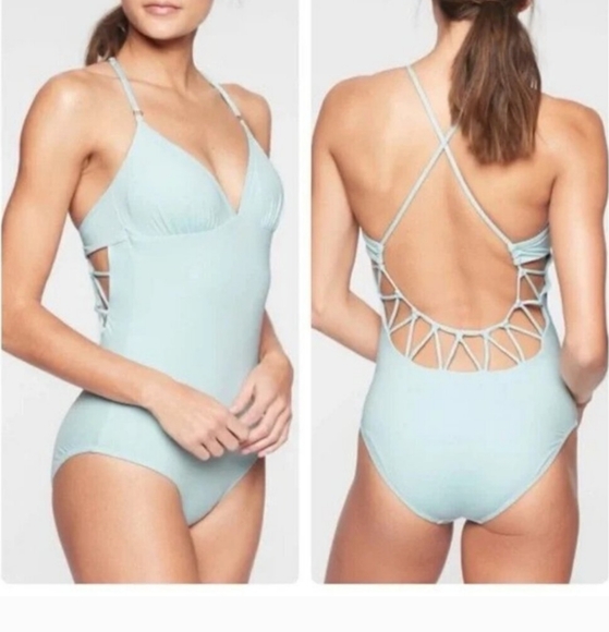 ATHLETA Loop Back One Piece Kihei Swimsuit XS - Picture 1 of 8